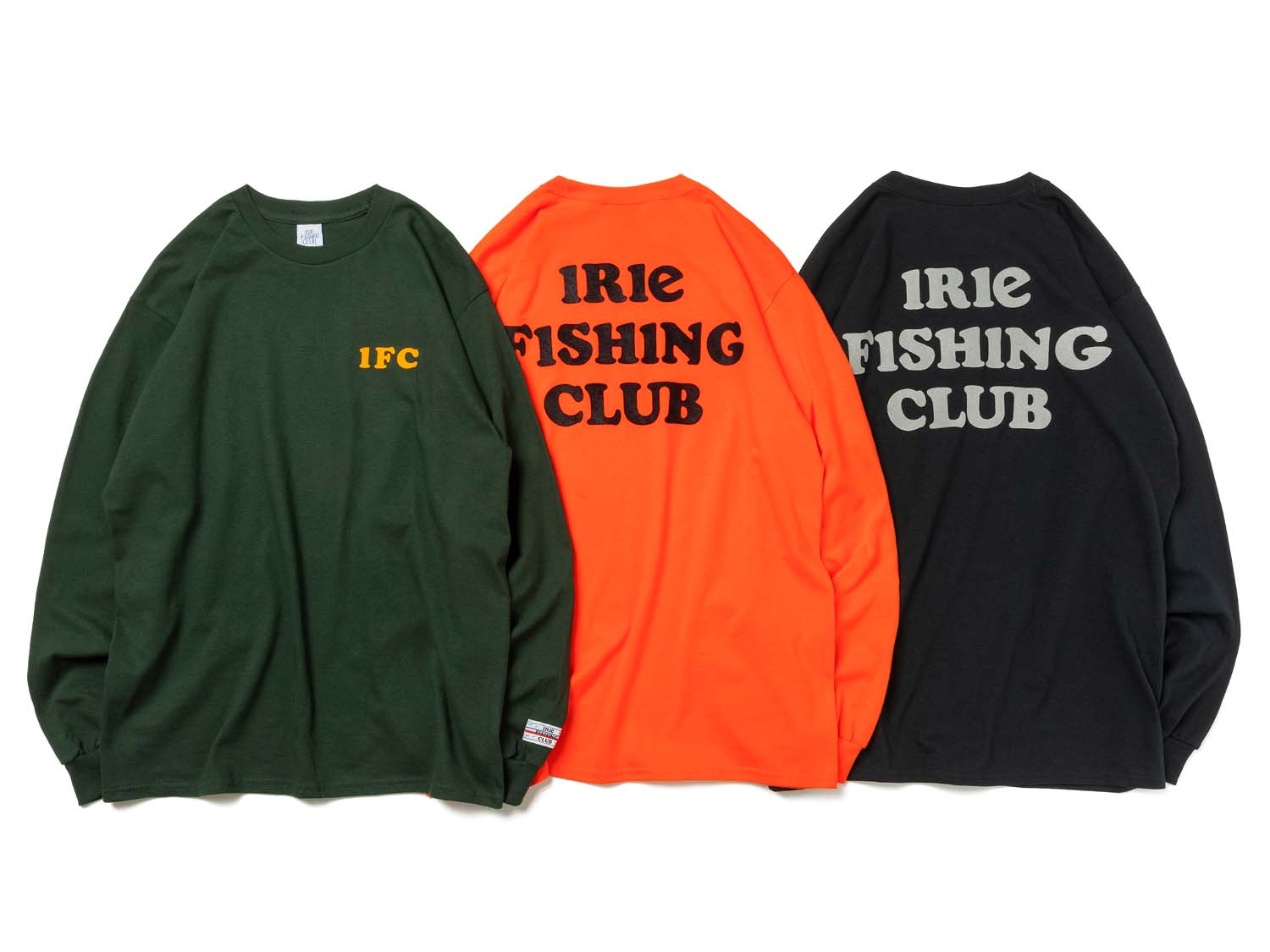 TEXT LOGO L/S TEE - IRIE FISHING CLUB