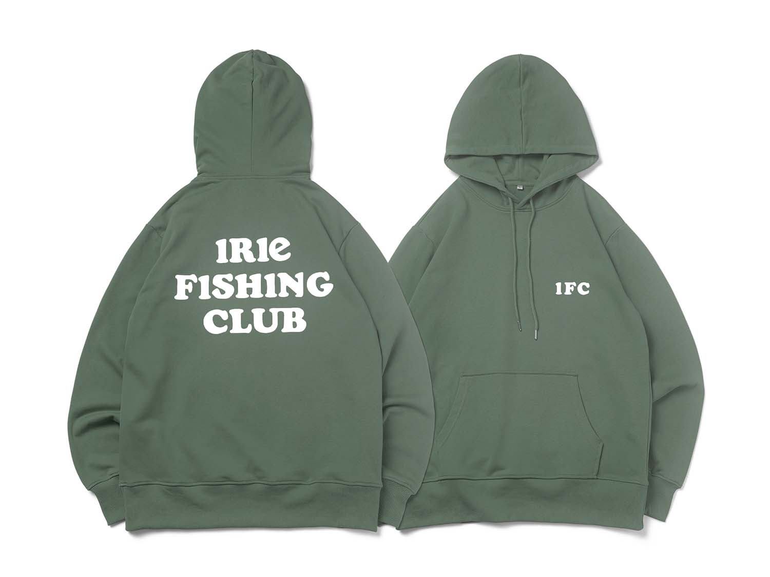 TEXT PILE HOODIE - IRIE FISHING CLUB