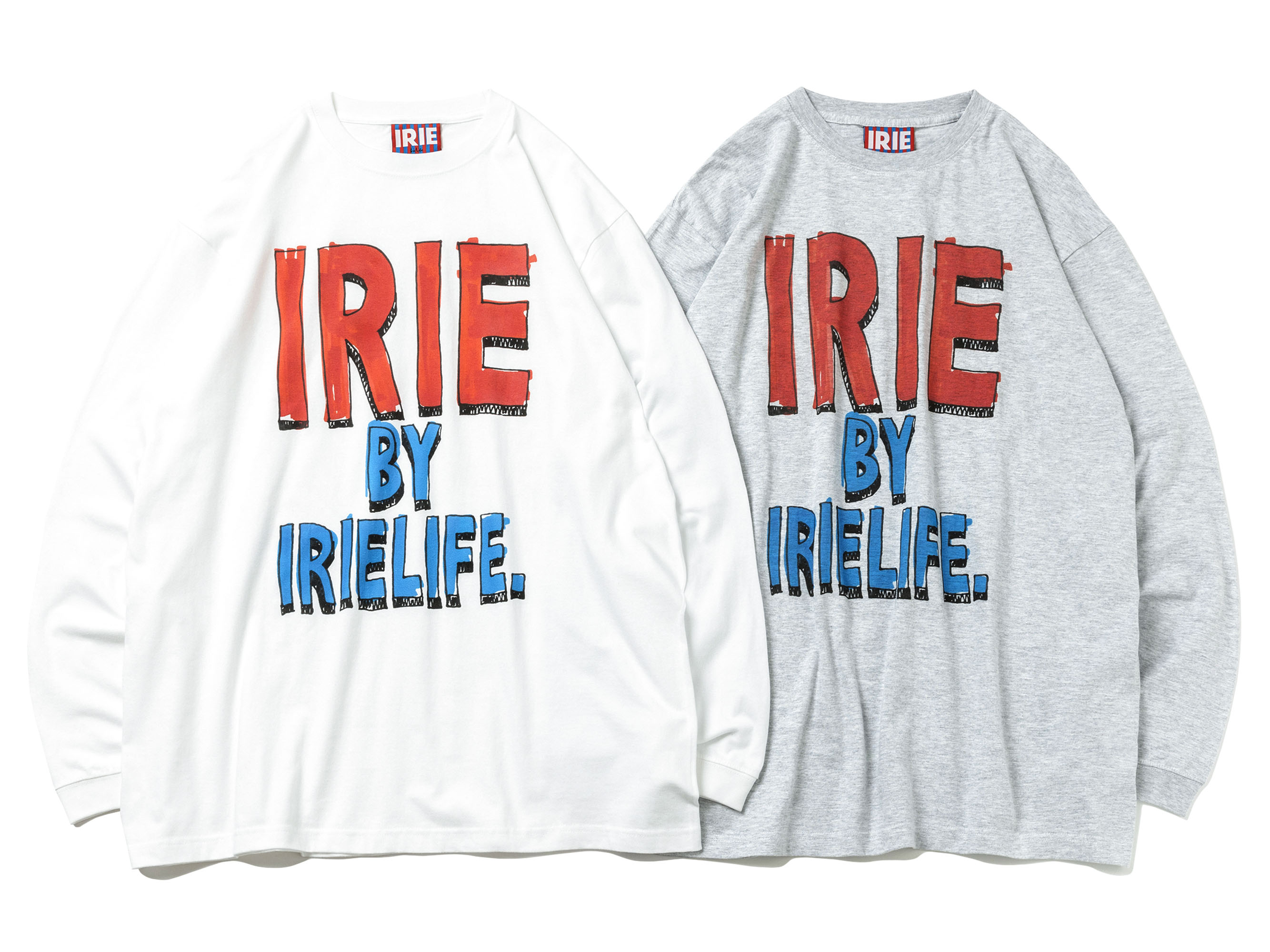 【50%OFF】HAND DRAWING LOGO L/S TEE - IRIE by irielife
