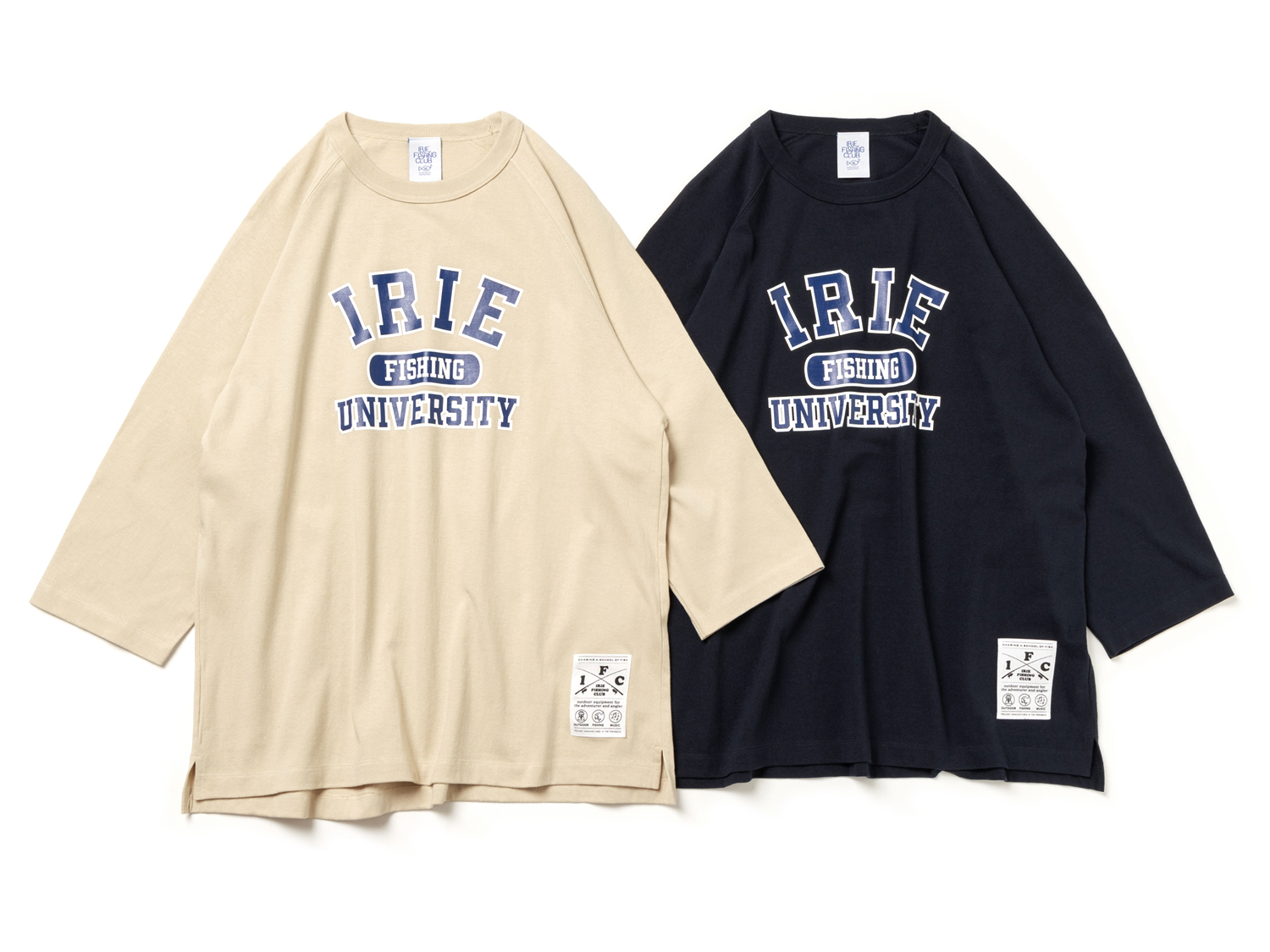 FISHING UNIVERSITY 3/4 TEE - IRIE FISHING CLUB