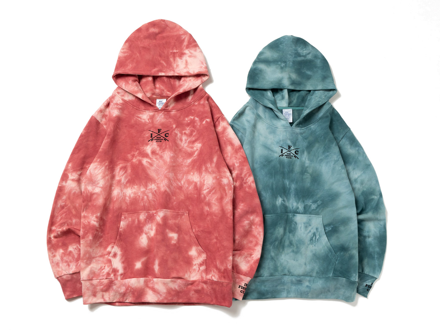 I.F.C TIE DYE HOODIE - IRIE FISHING CLUB