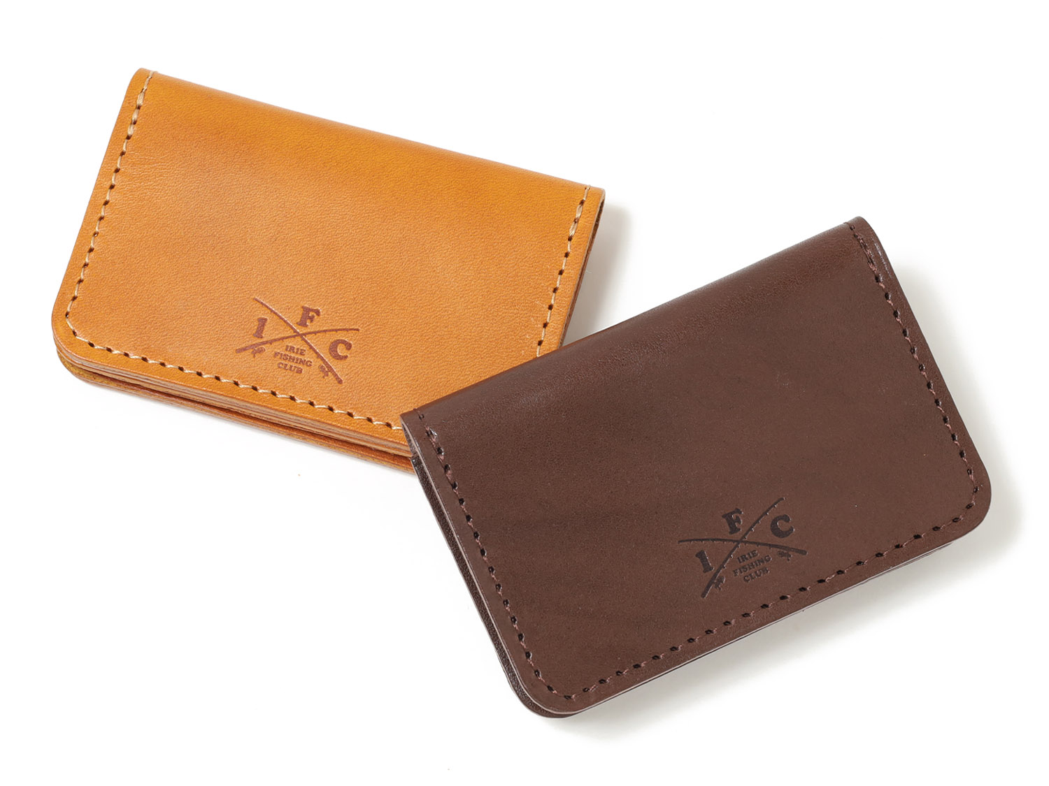 LEATHER BUSINESS CARD CASE - IRIE FISHING CLUB