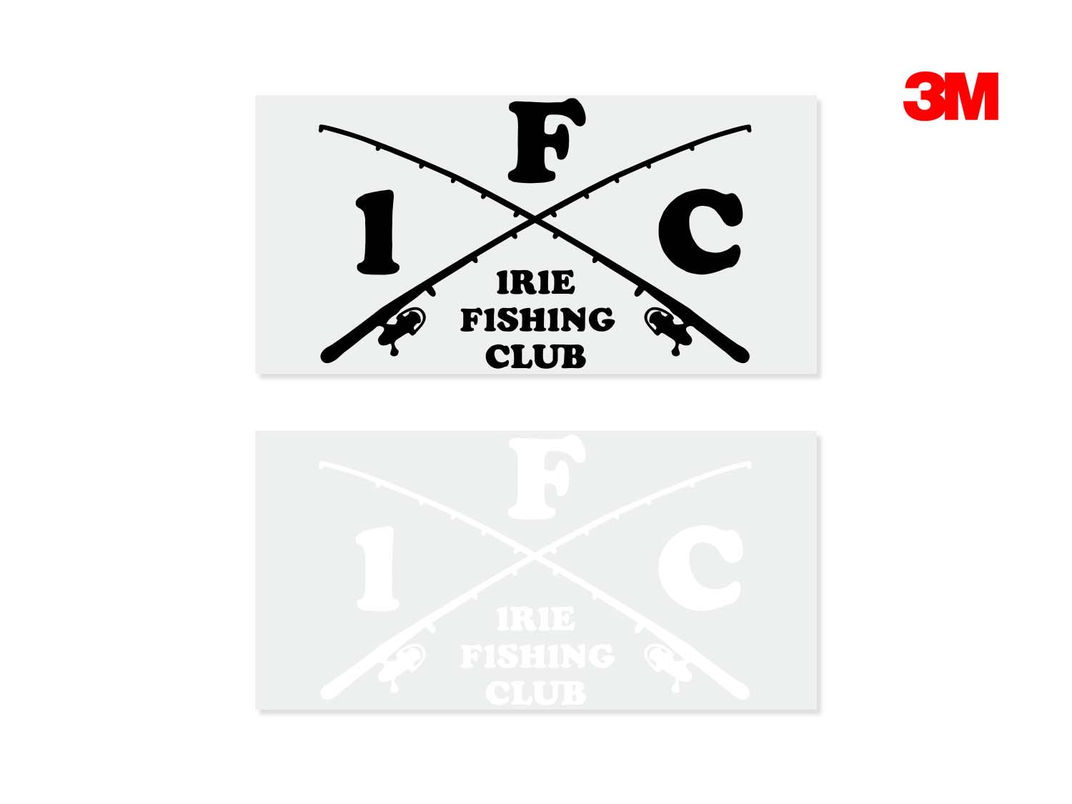 CROSS ROD CUTTING STICKER - IRIE FISHING CLUB