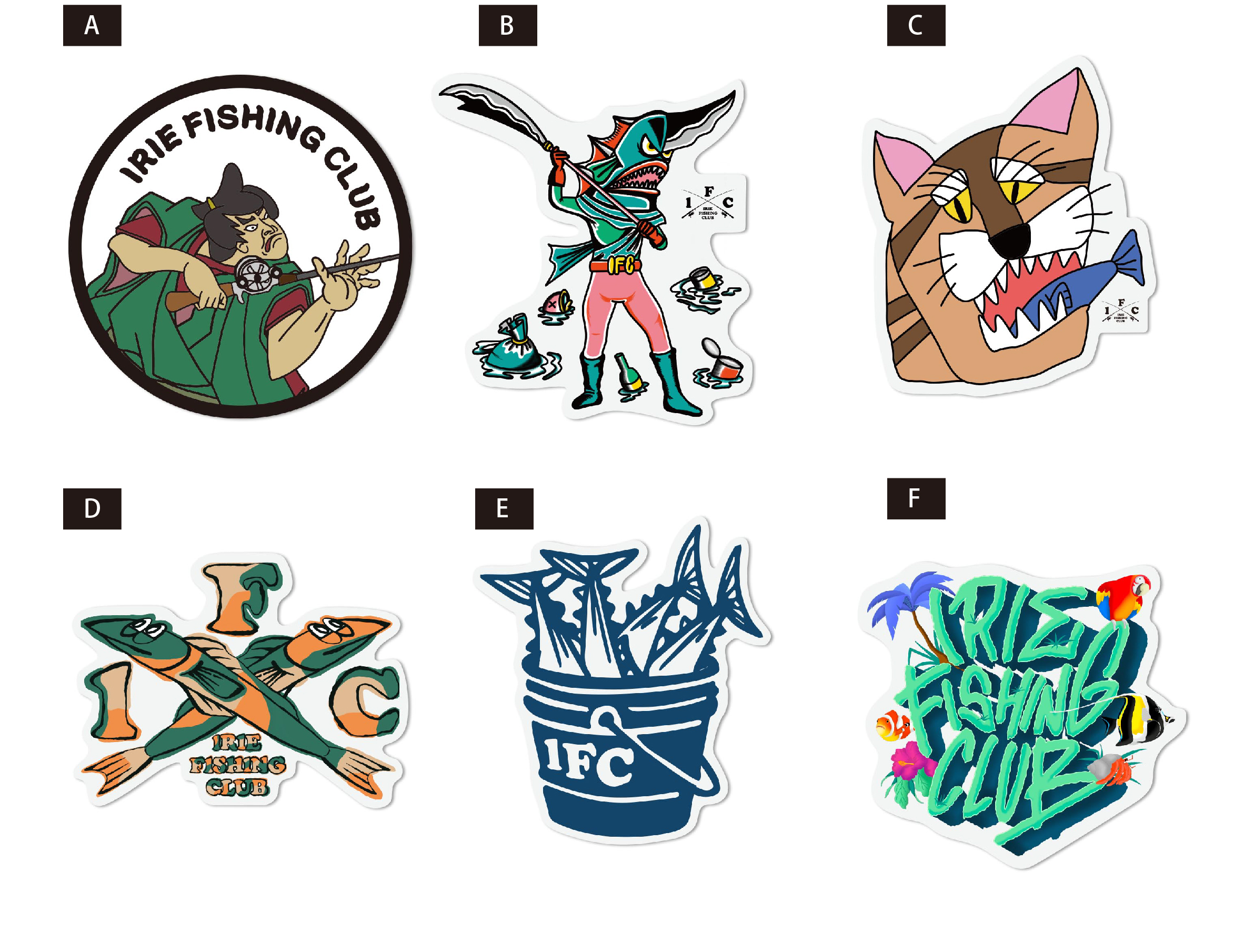 I.F.C W.P STICKER25SS - IRIE FISHING CLUB