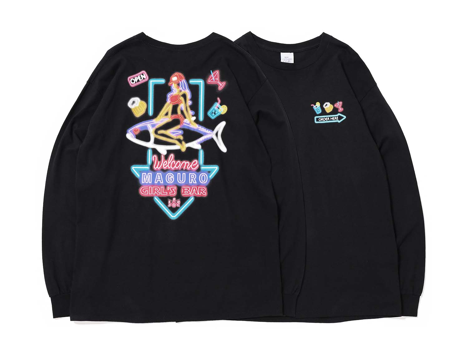 MAGURO GIRL NEON L/S TEE - IRIE FISHING CLUB