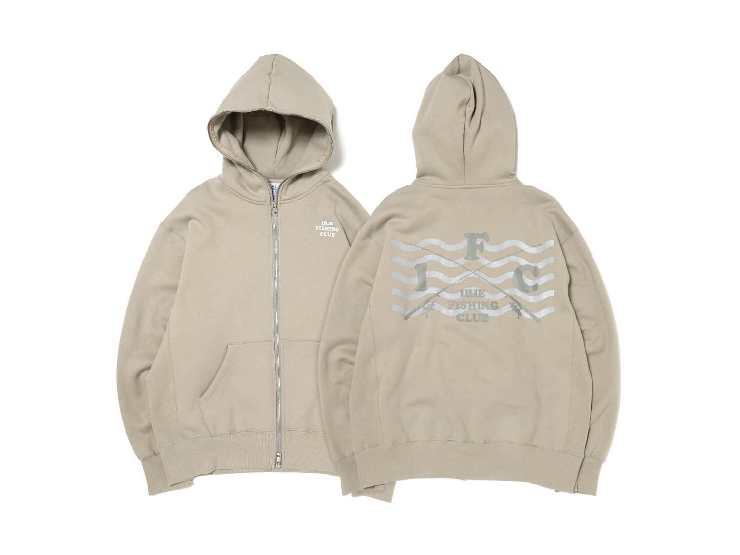 CROSS ROD WAVE ZIPUP HOODIE - IRIE FISHING CLUB