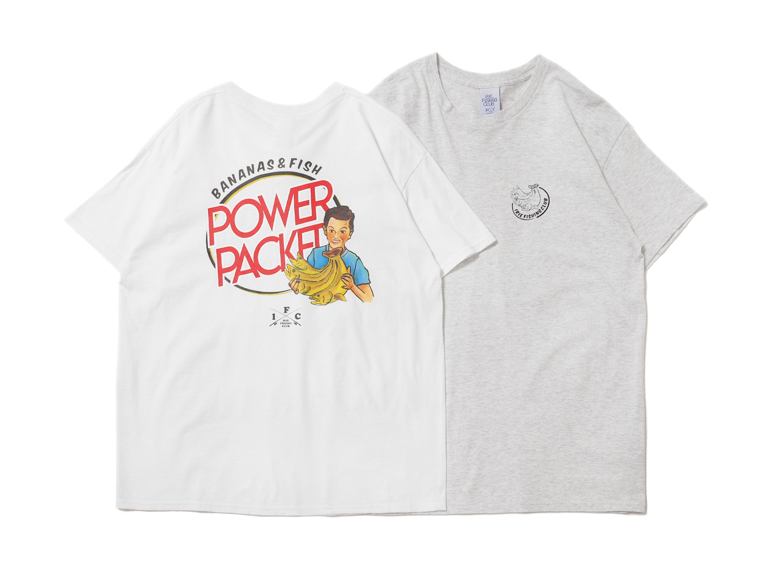 BANANA AND FISH TEE - IRIE FISHING CLUB