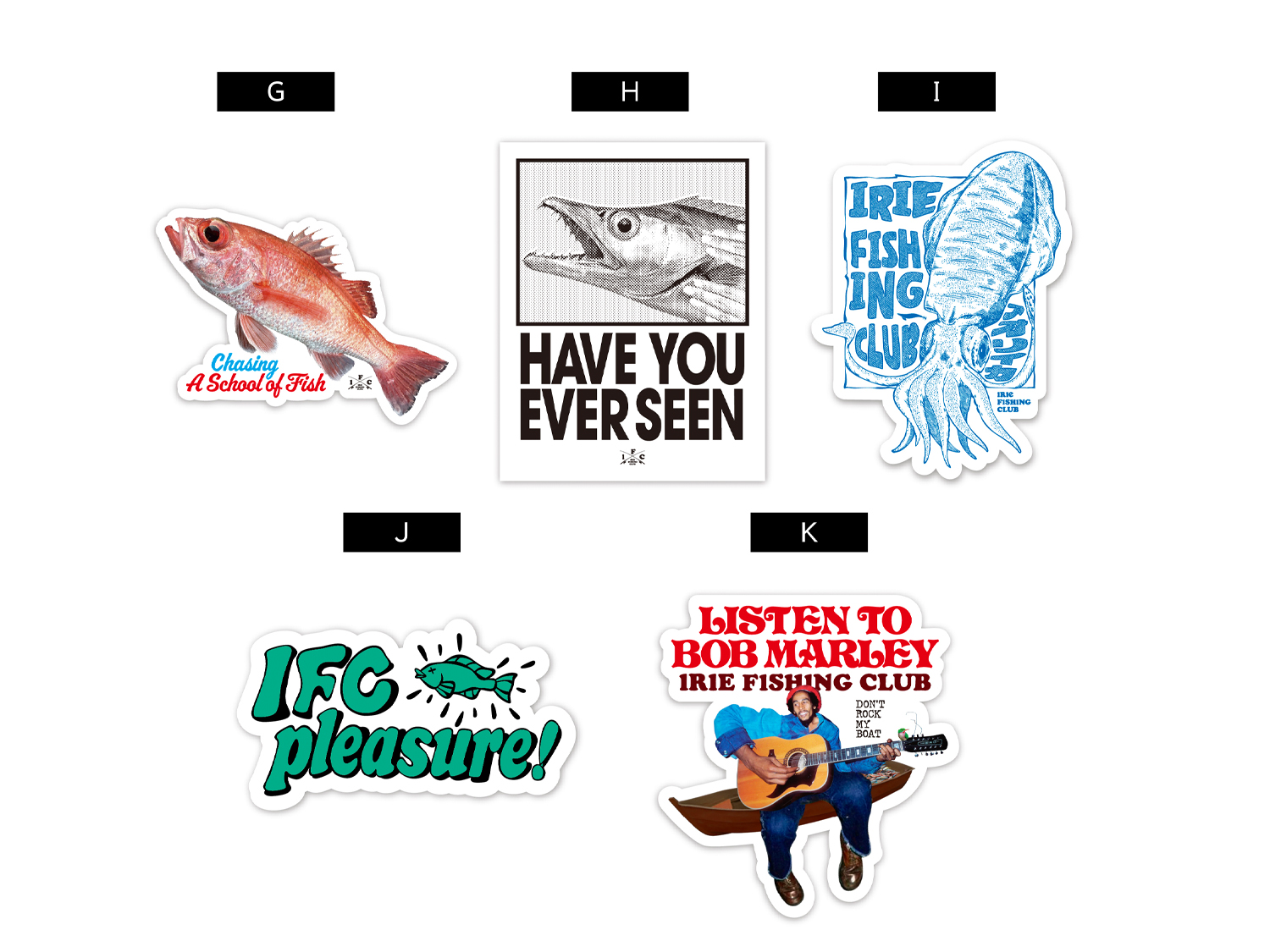 W.P STICKER 25AW - IRIE FISHING CLUB