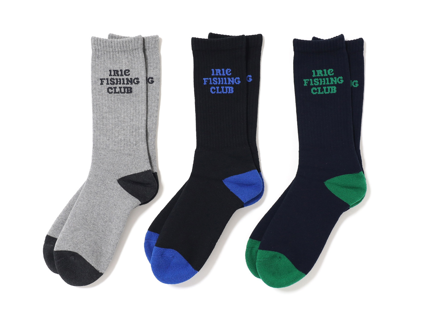 TEXT LOGO SOCKS - IRIE FISHING CLUB