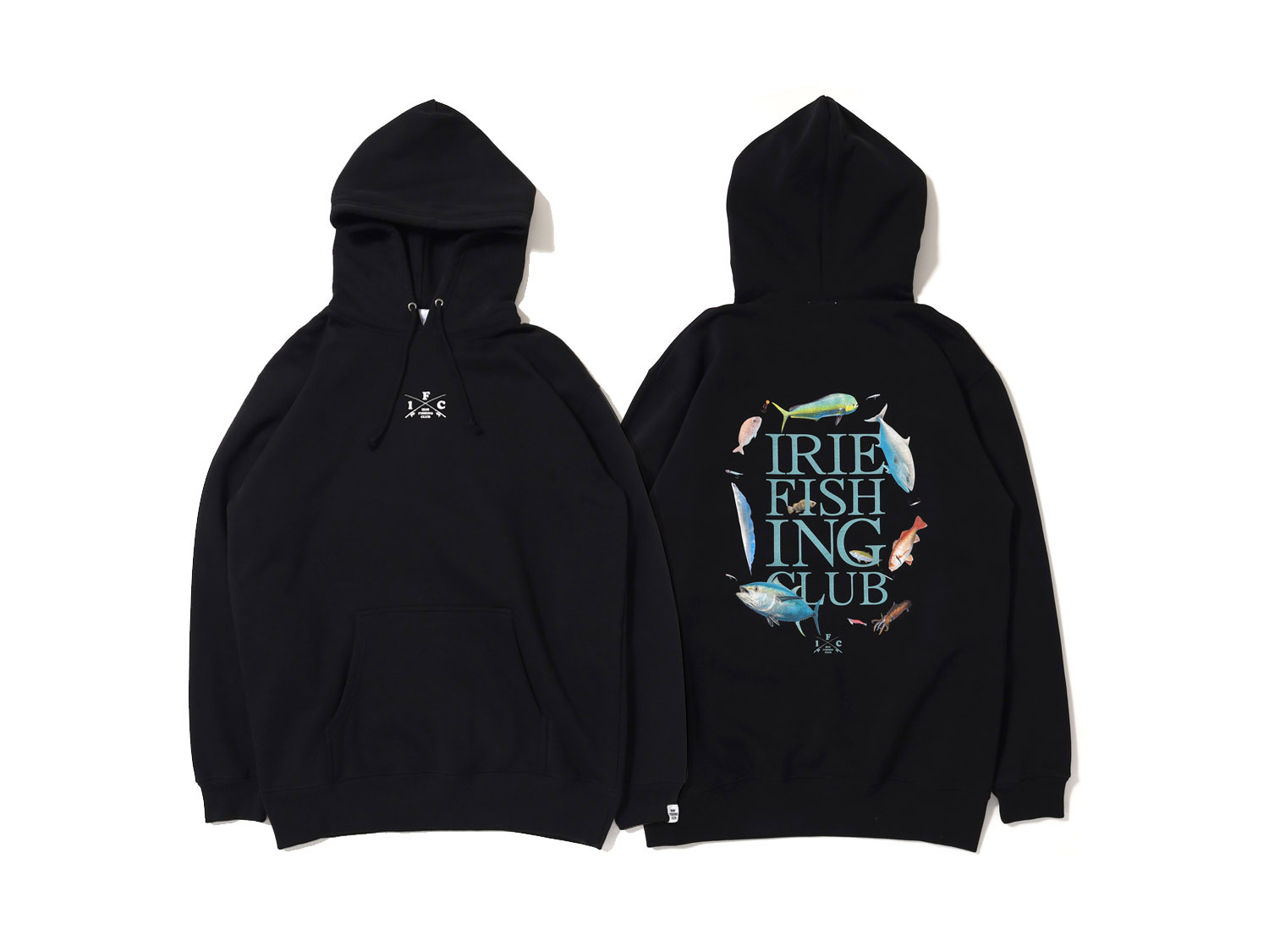 CIRCLE OF FISH HOODIE - IRIE FISHING CLUB