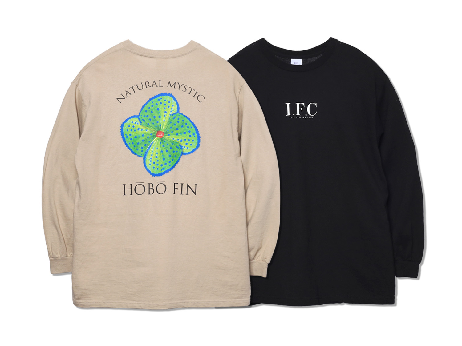 HOBO FIN FLOWER L/S TEE - IRIE FISHING CLUB