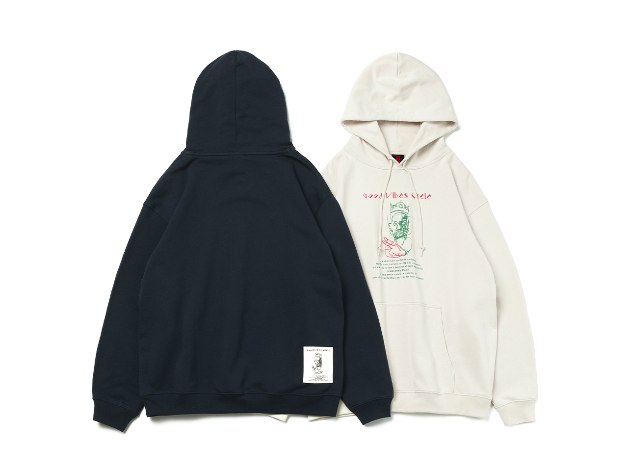 POW KING LINE ART HOODIE - IRIE by irielife