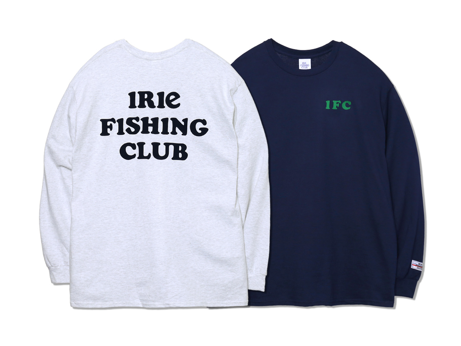 TEXT LOGO L/S TEE - IRIE FISHING CLUB